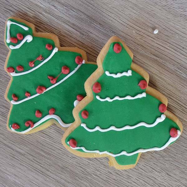 Biscotti albero di Natale - Senza lattosio